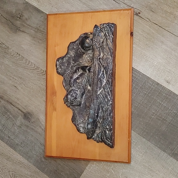 Al Wolf Soapstone Plaque - Picture 1 of 7